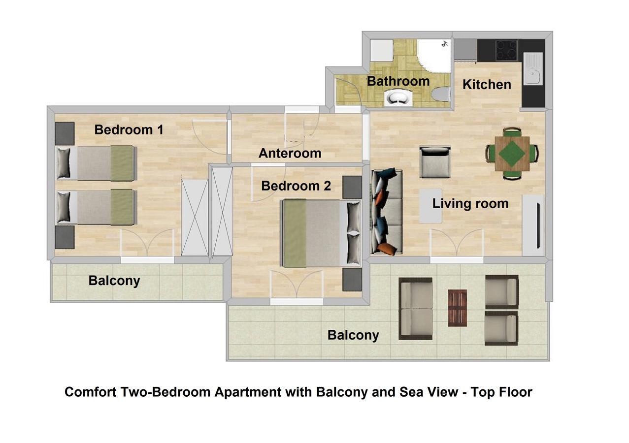 Apartments Miramar Kotor Luaran gambar