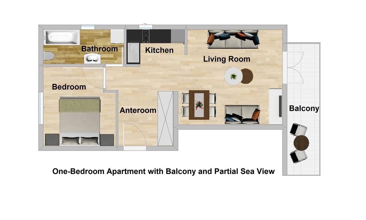 Apartments Miramar Kotor Luaran gambar